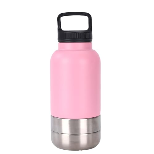 ALCXAZS Tragbare Hundewasserflasche, unverzichtbare Ausrüstung zum Wandern und Campen mit pelzigen Freunden. 3 in 1 tragbare Hundewasserflasche von ALCXAZS