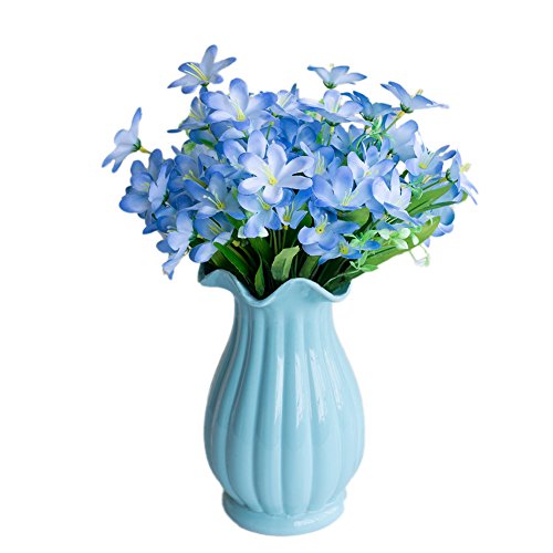 ALCYONEUS alkyoneus 6 Zweige/1 x Künstliche Blumen Narzissen Simulation Office Home Dekoration Blau von ALCYONEUS