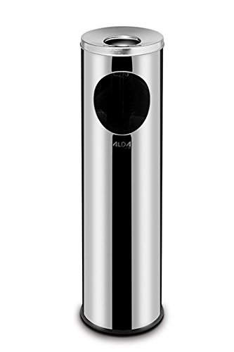 Alda Prestige Säuleneimer mit Aschenbecher, 15 Liter, Höhe 73, Satin und Deckel farbig glänzend, One Size von ALDA