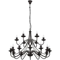Opulenter Kronleuchter Schwarz Rustikal Esstisch Opulenter Kronleuchter Schwarz Rustikal Esstisch von ALDEX