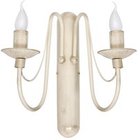 Wandlampe Rustikal Innenlampe Creme Metall E14 Wandlampe Rustikal Innenlampe Creme Metall E14 von ALDEX