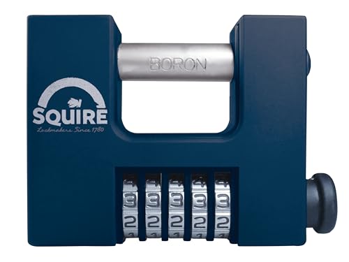 ALDRIDGE CBW85BX Squire HI-SEC Vorhängeschloss mit 5 Rädern, Kombination, weiß von ALDRIDGE