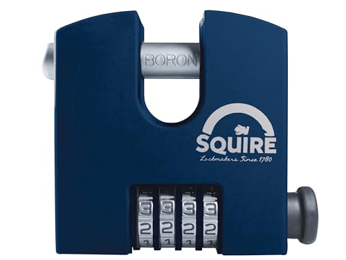 ALDRIDGE SHCB65BX Squire HI-SEC Vorhängeschloss mit 4 Rädern, Stahl, Weiß von ALDRIDGE