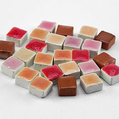 ALEA Mosaic Mosaik Minis 5x5mm, 5000 Stück, Mix rot, MXRG von ALEA Mosaic