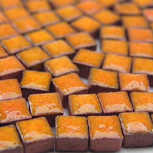 ALEA Mosaic Mini Mosaiksteine 5x5mm, 1000 Stück, Orange, RO01 von ALEA Mosaic