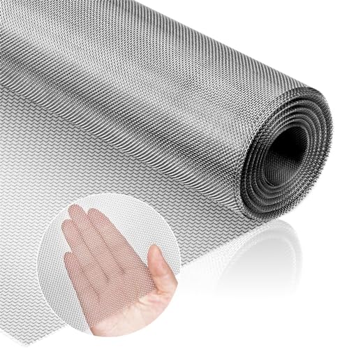 Drahtgeflecht Feinmaschig Edelstahl 30CM X 2M Maschendraht Filtersie Edelstahlgewebe 50 mesh Insektengitter Metall Hühnerdraht für Türen Verhindert Mäuse Insekten und Schlangen von ALEEIK