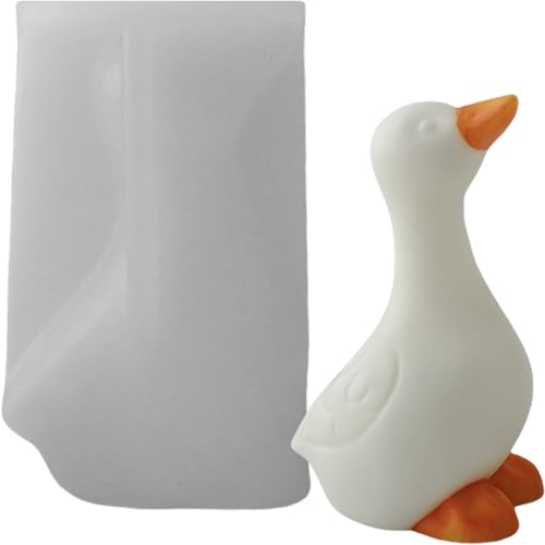 ALEFBET Silikonform Ente, Silikonformen Gießformen Ente, Silikon Gießform Ente, Gipsformen zum Gießen, Epoxidharz Formen zur Herstellung von Ente Dekoration（Ente） von ALEFBET