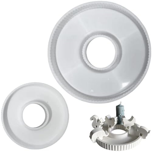 ALEFBET Silikonform Kerzenhalter, Silikonformen Gießformen Kerzenhalter Tablett, Gießformen Silikon Kerzenhalter, Silikon Gießform Tablett, Silikonformen Kerzenhalter für DIY Handwerk (Tablett C) von ALEFBET