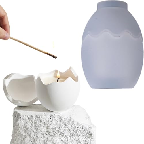 ALEFBET Silikonformen Gießformen Ostern, Silikonform Kerzen Ostern Ei, Ostereier Kerzen Formen Silikon, Silikon Gießform Kerzen, Gipsformen zum Gießen (Ostereier) von ALEFBET