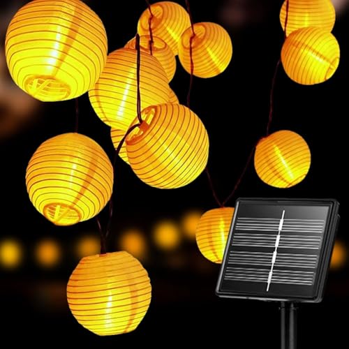 ALEGRE® 3,5M 10 LED Solar Lichterkette Lampion Außen mit 8 Modi von ALEGRE