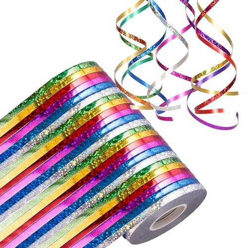 ALEGRE® 24 Stück Luftschlangen Geburtstag, Luftschlangen 6 Farben, Luftschlangen Set, Glitzernden Luftschlangen für Geburtstag, Karneval, Disco, Kindergeburtstag, Kindergarten, Gartenparty, Mottoparty von ALEGRE