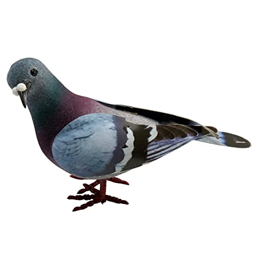 Simulation Pigeon, Künstliche Simulation Schaumstoffvögel, Abnehmbare Mini Imitation Tier, Niedliches Gefälschtes Taubenmodell, Schlafzimmer Dekoration, Geschenk für Vogelliebhaber von ALEOHALTER