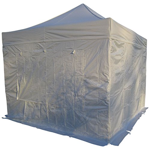 ALEOS. 3x3m ALU Profi Faltzelt Marktzelt Marktstand Tent 40mm Quad mit Metallgelenken und FEUERHEMMENDEN PLANEN von ALEOS.