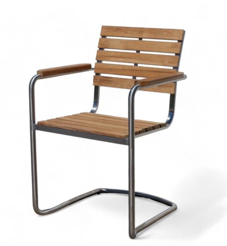 ALEOS. 6 Stück Freischwinger Schwingstuhl Gartenstuhl mit Armlehne Edelstahl gebürstet A-Grade Teakholz stapelbar Nassau-Swing Teak Gartensessel Stapelstuhl Stapelsessel Sessel robust Gastroqualität ALEOS. 6 Stück Freischwinger Schwingstuhl Gartenstuhl mit Armlehne Edelstahl gebürstet A-Grade Teakholz stapelbar Nassau-Swing Teak Gartensessel Stapelstuhl Stapelsessel Sessel robust Gastroqualität von ALEOS.