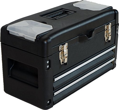 METALL Werkzeugkiste mit 6 Funktionen WK2-B BLACK EDITION von AS-S von ALEOS.