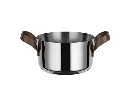 Alessi PU101/16 Kasserolle mit zwei Griffen, Stainless Steel, Edelstahl, 11.7 x 22.5 x 21.7 von Alessi