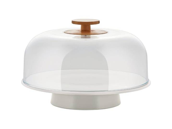 Alessi, Serviergeschirr, Tortenplatte MATTINA hellgrau Alessi, Serviergeschirr, Tortenplatte MATTINA hellgrau von ALESSI
