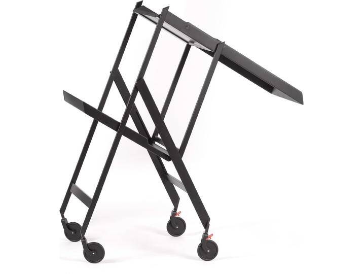 Alessi, Servierwagen, Servierwagen klappbar schwarz von ALESSI