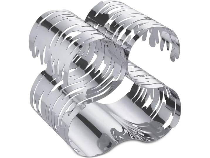 Alessi, Weinregal, Flaschenregal Barkcellar Silberfarben (19 x 15 cm, 5 Fl.) von ALESSI