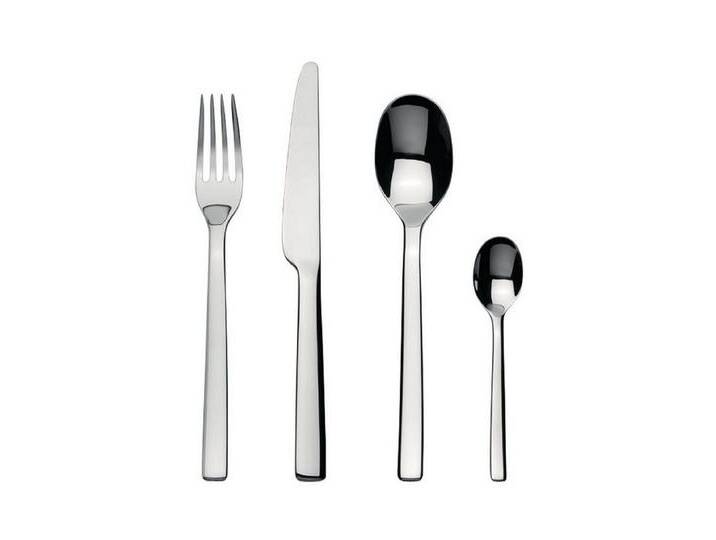 Alessi Besteck-Set Besteckset 16 tlg. OVALE, Edelstahl 18/10, silberfarben von ALESSI