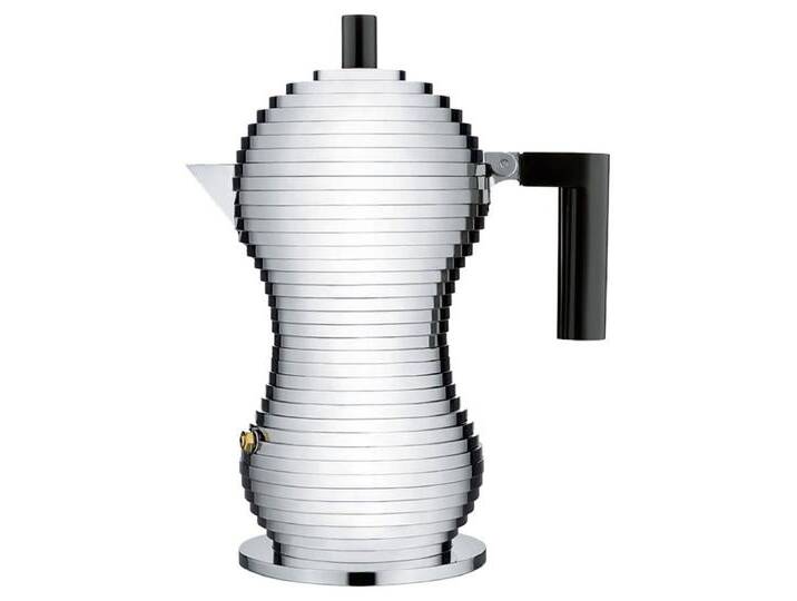 Alessi Kaffeekanne Kaffeekanne, schwarz, Aluminium, 5.4 x 14.5 x 33.5 cm von ALESSI