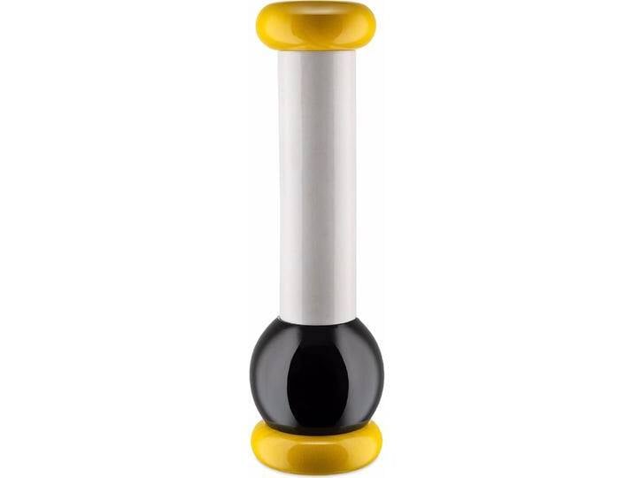 Alessi Pfeffermühle VALUES COLLECTION, Pfeffermühle + Salzmühle, Weiss, Gelb, Schwarz von ALESSI