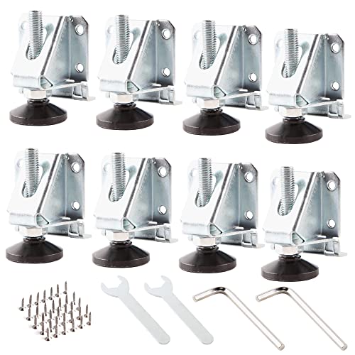 8 Stück M10 Heavy Duty Lifting Leveler Adjustable Furniture leg Leveler FurnitureLeveling Feet for Tables,with Installation Screws,Shelving Units for Cabinets,Workbench with LockNuts 8 Stück M10 Heavy Duty Lifting Leveler Adjustable Furniture leg Leveler FurnitureLeveling Feet for Tables,with Installation Screws,Shelving Units for Cabinets,Workbench with LockNuts von ALETO