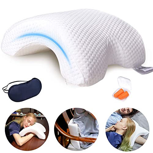 ALEVMOOM Armkissen für Paare, Kissen für Seitenschläfer, Kissen, Umarmungen, Armstützkissen, Nackenkissen aus Memory-Schaum, ergonomisches Kissen für den Nacken von ALEVMOOM