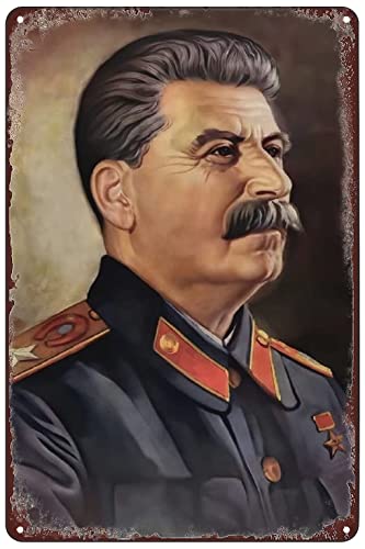Joseph Stalin Leinwandkunst-Poster, Vintage-Blechschild, Wanddekoration, Plakette für Zuhause, Schlafzimmer, Bar, Pub, Café, Geschäft, 20,3 x 30,5 cm Joseph Stalin Leinwandkunst-Poster, Vintage-Blechschild, Wanddekoration, Plakette für Zuhause, Schlafzimmer, Bar, Pub, Café, Geschäft, 20,3 x 30,5 cm von ALEXXO