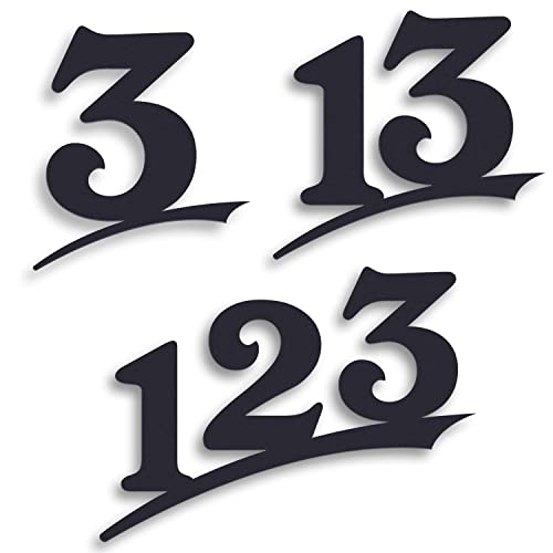 Hausnummer Anthrazit RAL 7016 matt (1-Ziffern / 16cm Zahlen-Höhe) wählbar in anthrazit-grau/schwarz/weiß - Wetterfest und rostfrei, individuell auf Wunsch von ALEZZIO