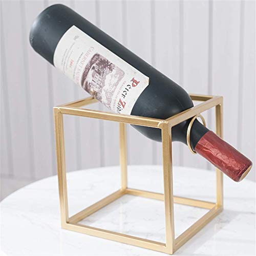 ALEjon Arbeitsplatten-Weinregale Geometrie Einfacher Stil Moderner Metall-Weinflaschen-Aufbewahrung für Bars, Restaurants, Küchen Regal von ALEjon