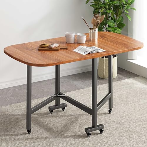 ALEjon Drop Leaf Esstisch mit Rollen - Klappbarer Küchentisch für Esszimmer und Wohnzimmer Um den Urheberrechtsstandards zu entsprechen, habe ich den Titel umrahmt: Versatile Drop Leaf von ALEjon