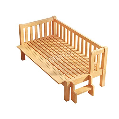 ALEjon Robuster Bettrahmen aus Buchenholz mit stützenden Latten und zusätzlichen Beinen – einfache Montage – ideal für Schlafzimmer für Erwachsene (Größe: 200 x 100 x 40 cm) von ALEjon