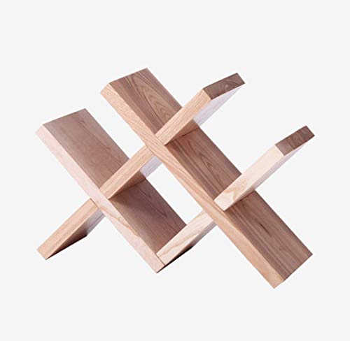 ALEjon Weinkühler Bargeschirr Kreatives einfaches Weinregal aus Massivholz Weinregal aus Holz Home Holzdekoration Display-Ständer/B von ALEjon