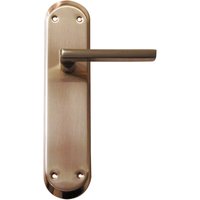 Gerader Zamak-Handschlossgriff mit breiter mattgoldener Platte von ALFA DYSER