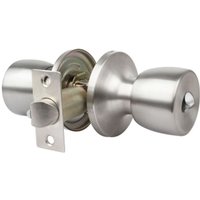 Türknauf mit röhrenförmigem Griffschloss, matt verchromt, Eingang 60/70 mm Türknauf mit röhrenförmigem Griffschloss, matt verchromt, Eingang 60/70 mm von ALFA DYSER