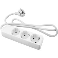 Weißes Basis-Onlex-T/T-Kabel, 1,5 m, 3 Buchsen von ALFA DYSER