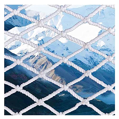 ALFAAL Geländer-Seilschutznetz Treppensicherungen Sicherheitsnetz für Dächer Fallschutz Sicheres Netz Spielplatz Club Spielplatztrennzaun (Color : 10cm mesh, Size : 1x7m(3x22ft)) von ALFAAL