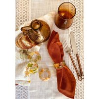 Set Serviettenringe - 4Er Resin Mit Getrockneten Naturblumen Herbst Design von ALFCrafts