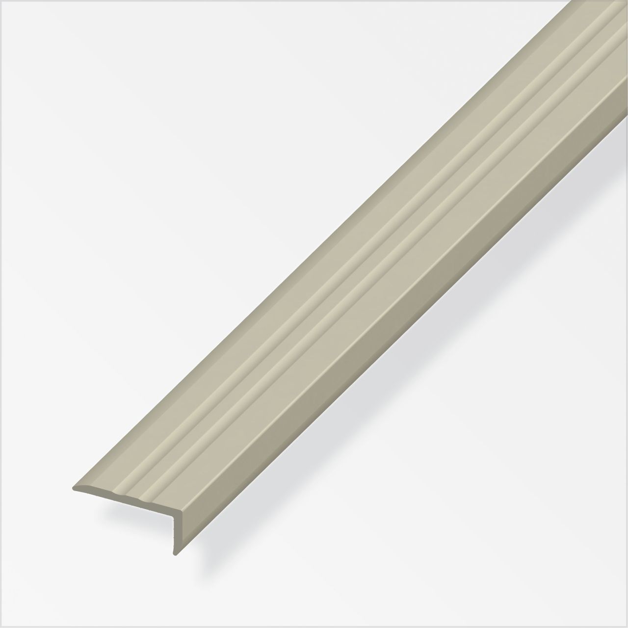 alfer Abschlussprofil 1 m, 25 x 10 mm PVC (Kunststoff) glatt braunbeige von ALFER