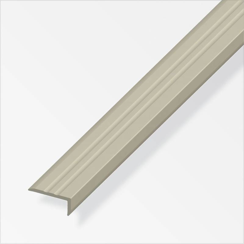 alfer Abschlussprofil 1 m, 25 x 10 mm PVC (Kunststoff) glatt braunbeige von ALFER