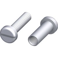 Hülsenmutter-Set M4 x 12-25 mm Mutter Gewindehülse - Alfer von ALFER