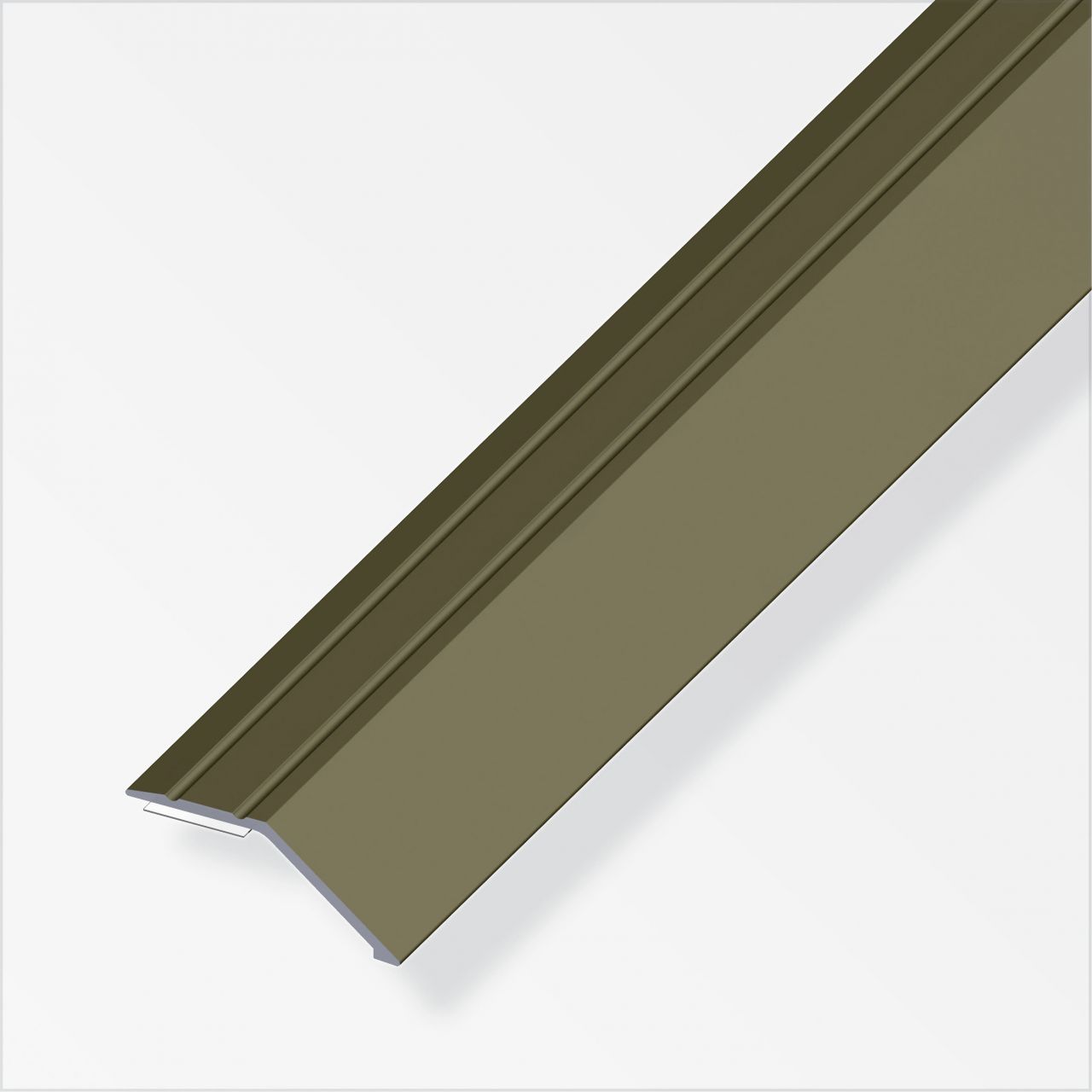 alfer Niveauausgleichs-Profil 1 m, 34 x 8 mm Aluminium eloxiert bronze von ALFER