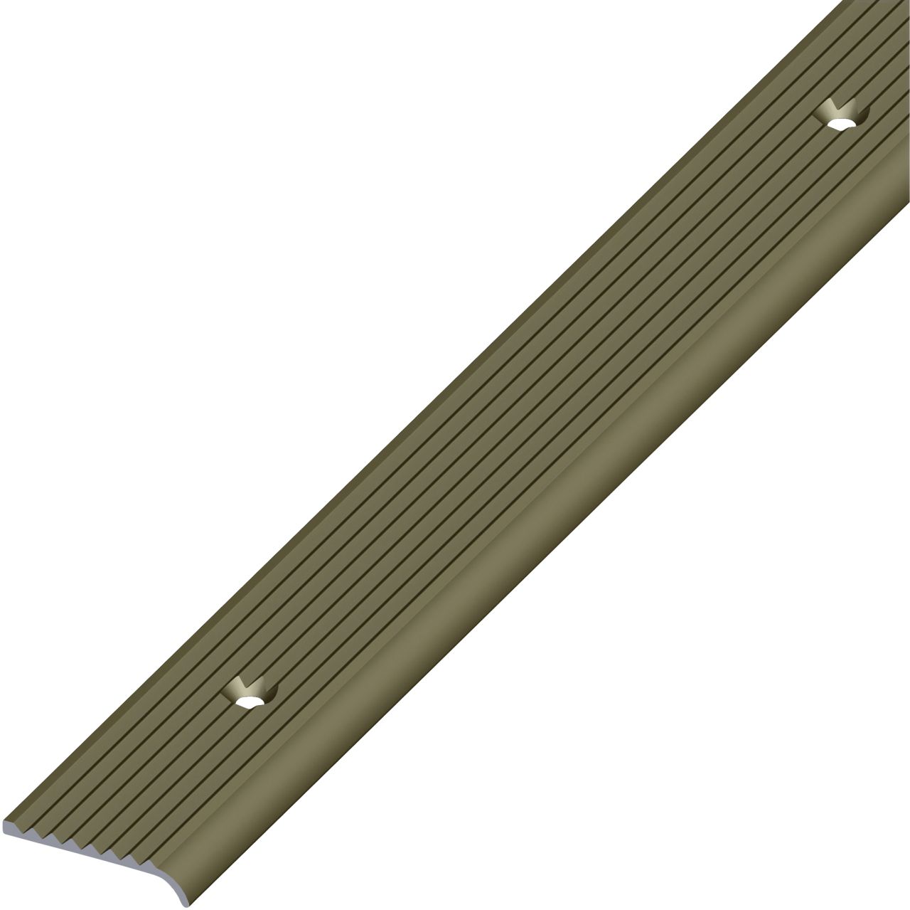 alfer Rundabschlussprofil 1 m, 25 x 6 mm Aluminium eloxiert bronze von ALFER