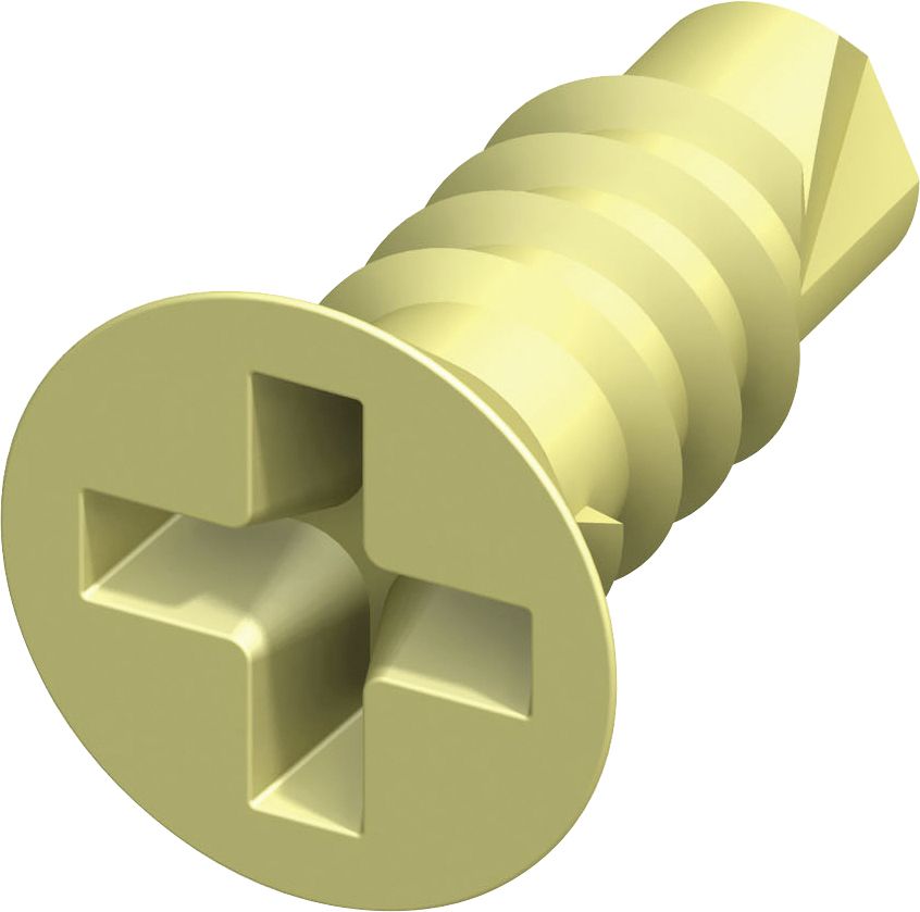 alfer Senkkopfschraube 9.5 mm 9.5 x 2.9 mm Stahl verzinkt messing von ALFER