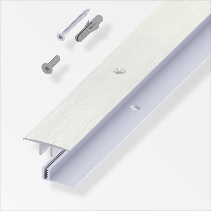 alfer Übergangs-Profil und Träger-Profil 2 m, 33 x 7 - 15 mm Alu gebürstet alfer Übergangs-Profil und Träger-Profil 2 m, 33 x 7 - 15 mm Alu gebürstet von ALFER