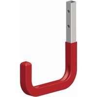 Wandhaken gummiert t 8 x h 12 cm, Stahl verzinkt rot Haken Universalhaken - Alfer von ALFER