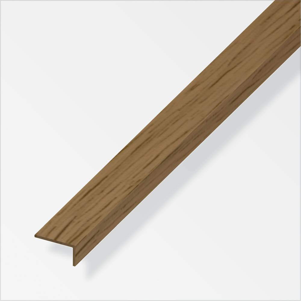 alfer Winkel 2 m, 19 x 22 mm PVC (Kunststoff) glatt eiche rustikal von ALFER