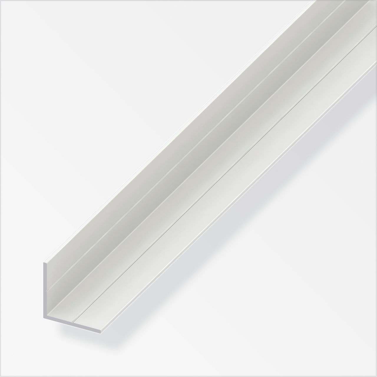 alfer Winkel 2.5 m, 11.5 x 11.5 mm PVC (Kunststoff) glatt weiss von ALFER