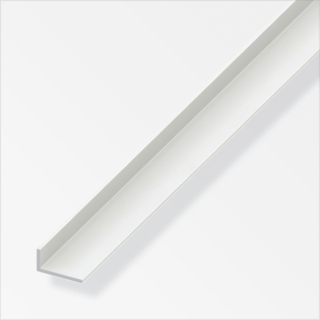 alfer Winkel 2 m, 25 x 20 mm PVC (Kunststoff) glatt weiss von ALFER